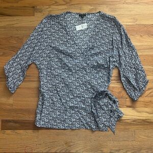 NWT Talbot's Tie Blouse
